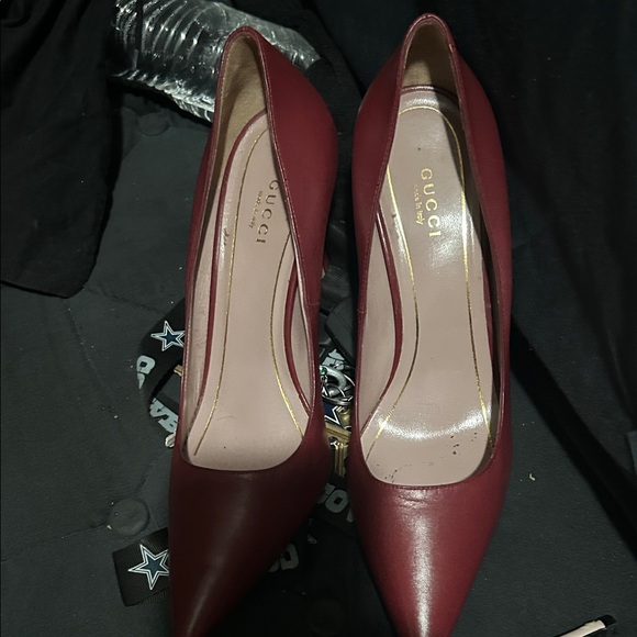 Gucci Women's Deep Red Heels - Picture 1 of 2